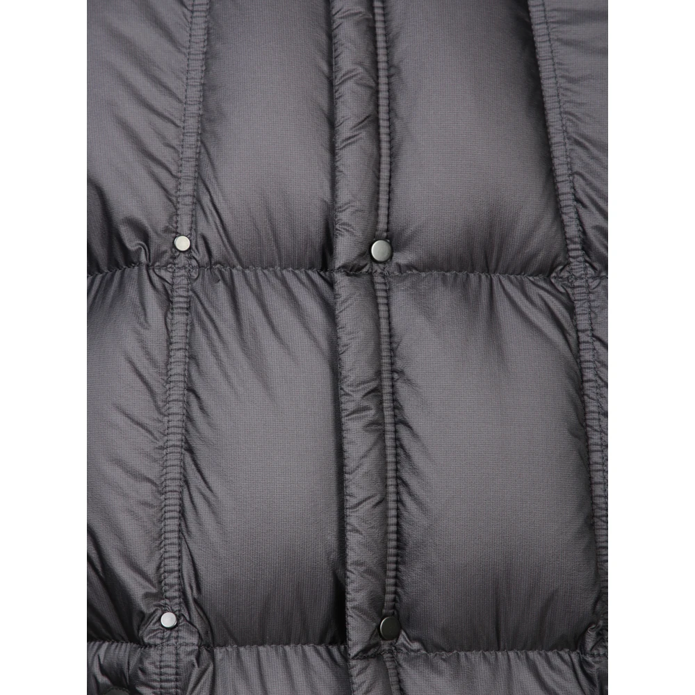 Moncler Waterafstotende Gewatteerde Hoodie Vest Blue Heren