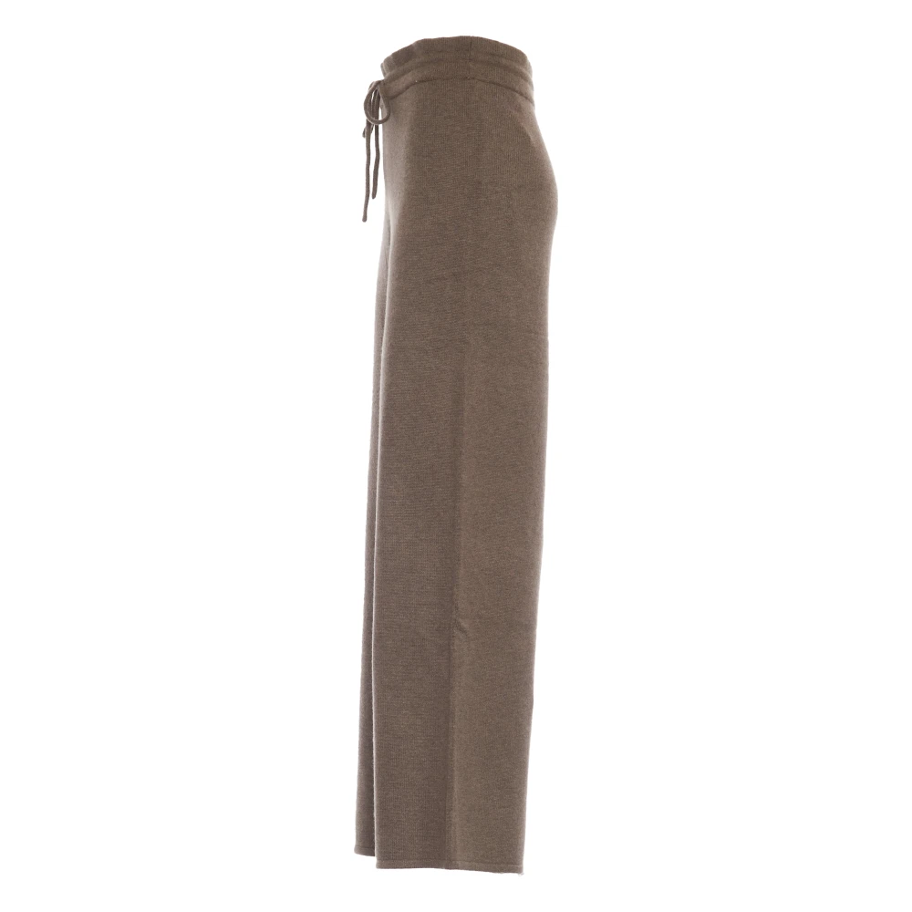 MC2 Saint Barth Hazelnut Palazzo Gebreide Broek Brown Dames