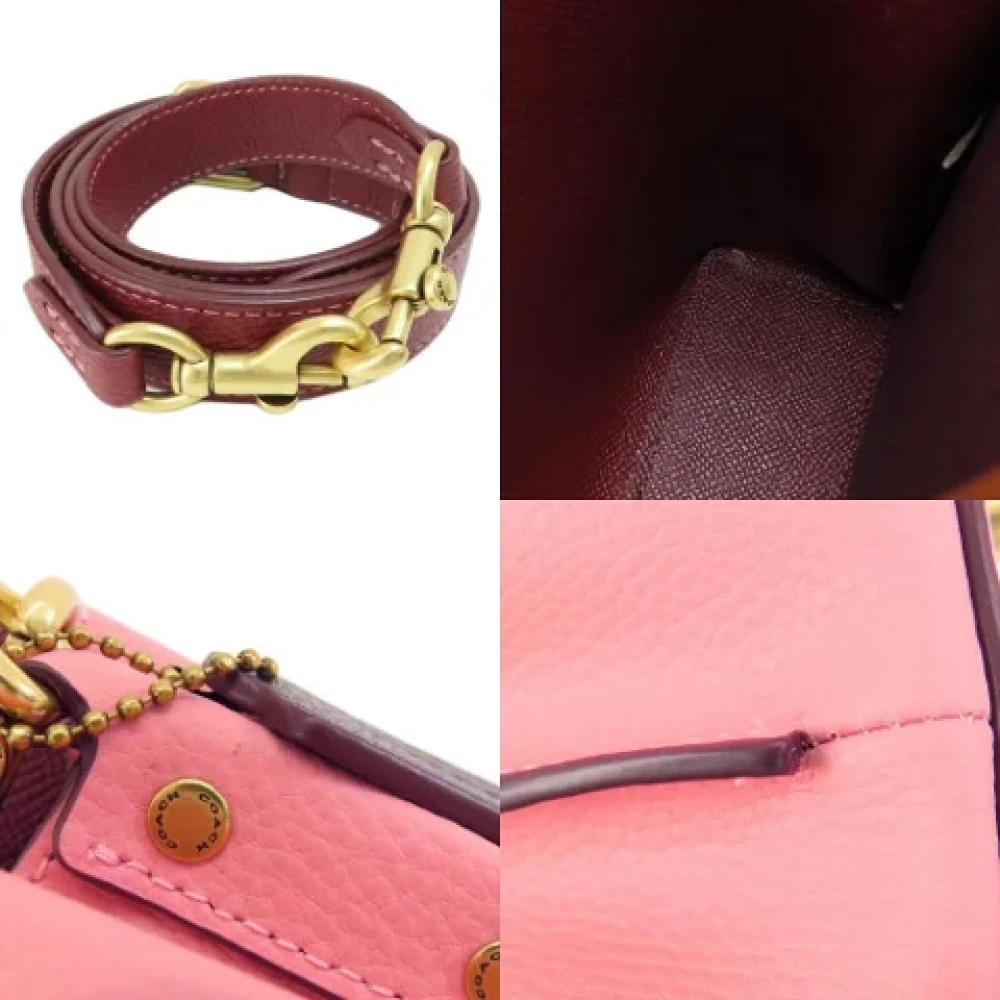 Coach Pre-owned Fabric handbags Pink Dames