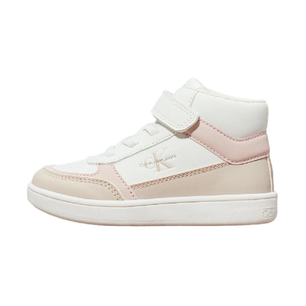 Calvin Klein Girls Pink Kids Sneakers, 28 Eu, Velcro Sneaker