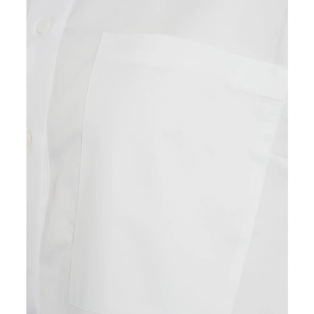 Himon's Elegante Witte Blouse met Driekwart Mouwen White Dames
