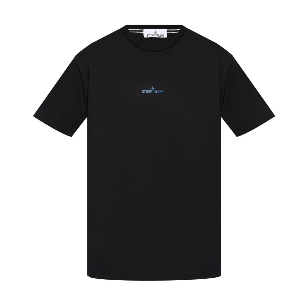 Stone Island Zwarte T-shirts en Polos Black Heren
