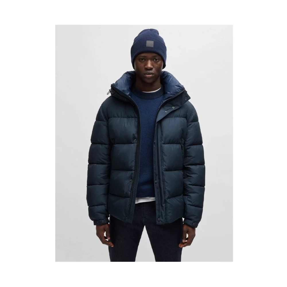 Hugo Boss Stijlvolle Jas voor Mannen Blue Heren