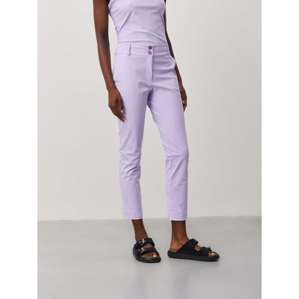 Jane Lushka Technische Jersey Broek | Lila Purple Dames