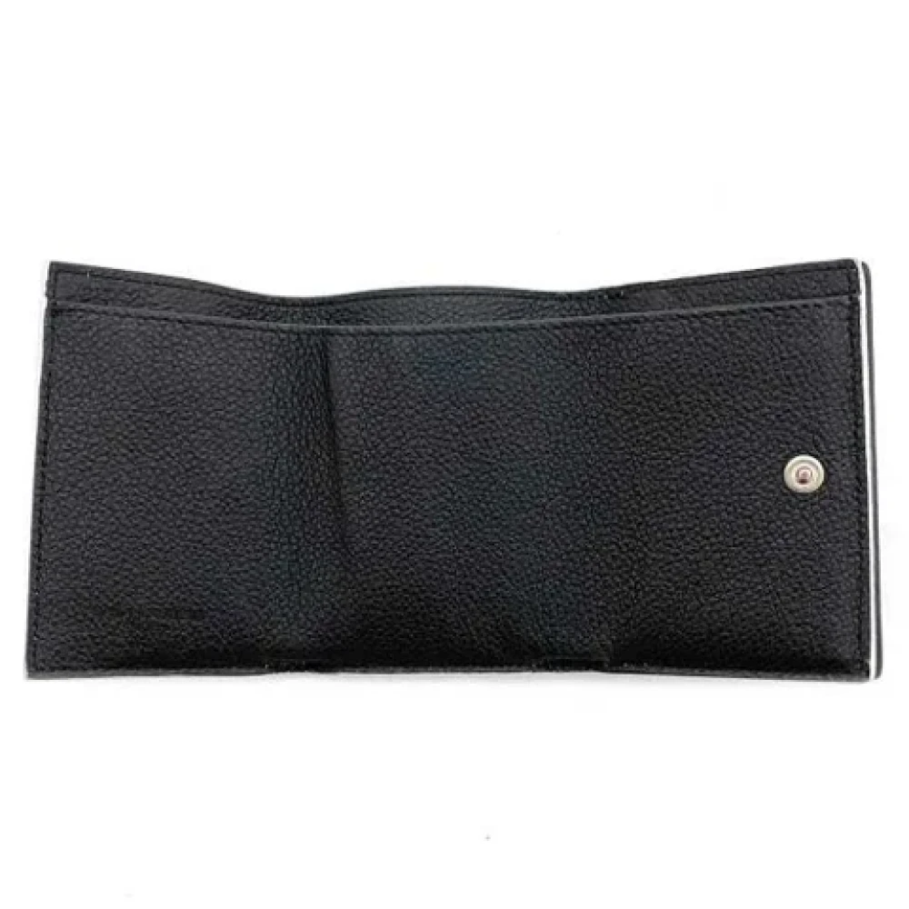 Yves Saint Laurent Vintage Pre-owned Leather wallets Black Dames
