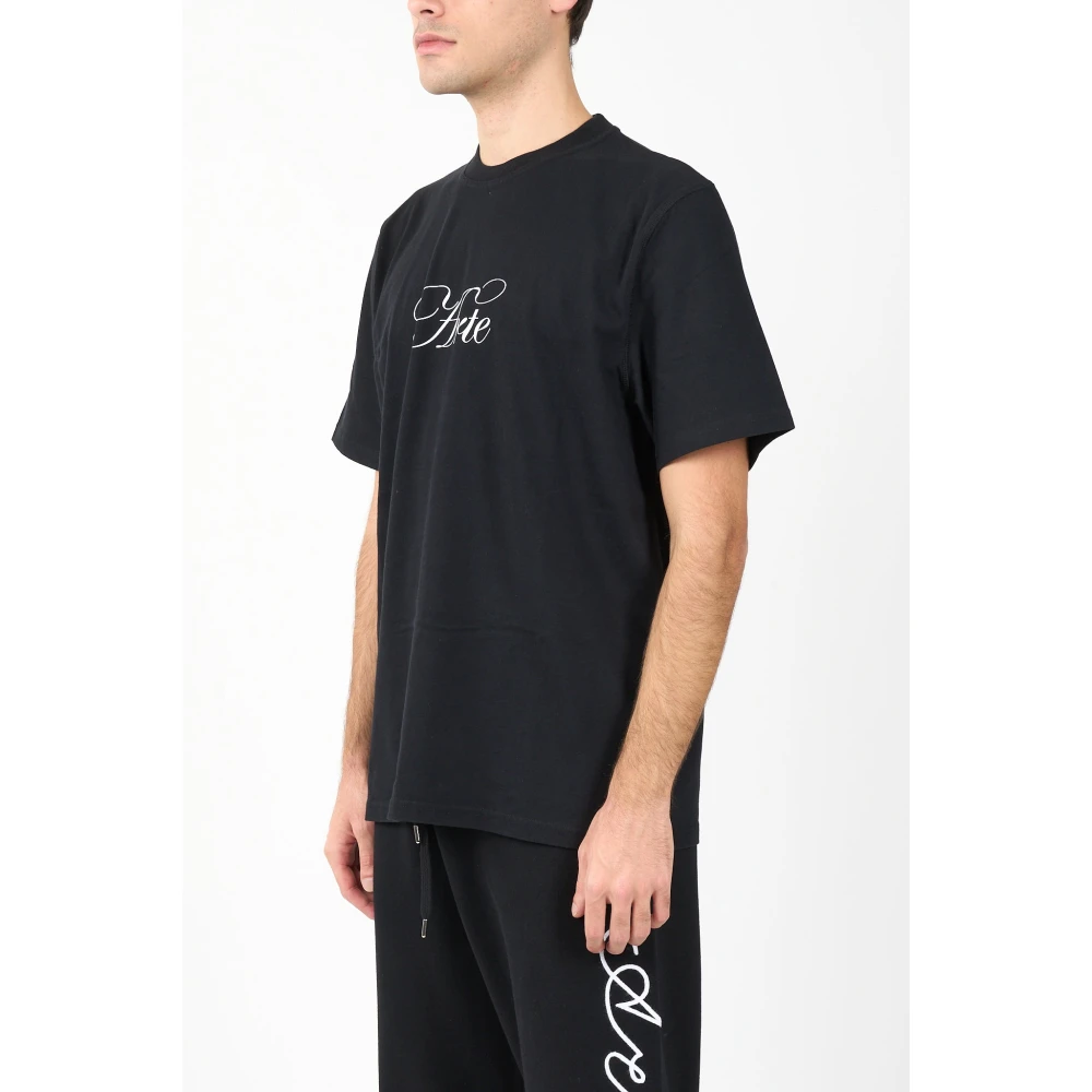 Arte Antwerp Bedrukt Voorkant T-shirt Black Heren