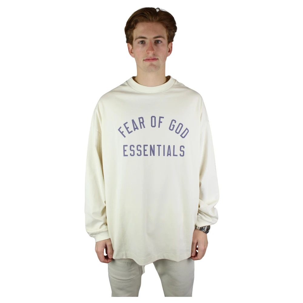 Fear Of God Shell Longsleeve Jersey Tee Beige Heren