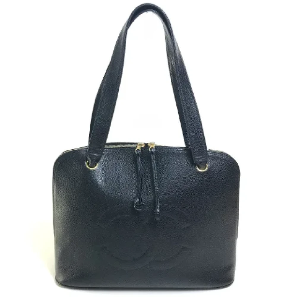 Chanel Vintage Pre-owned Leather chanel-bags Black Dames