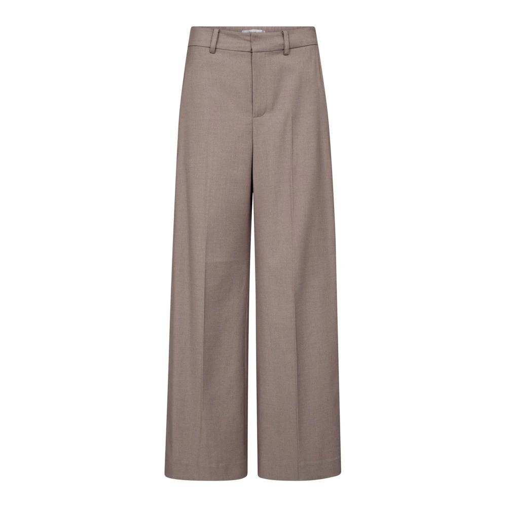 Co'couture Women's Brown Wide Trousers, Xs, Wide Trousers
