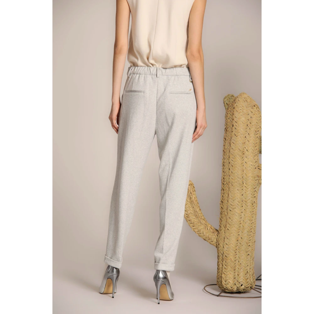 Mason's Gezellige Chino-broek voor dames in lichtgrijs Gray Dames