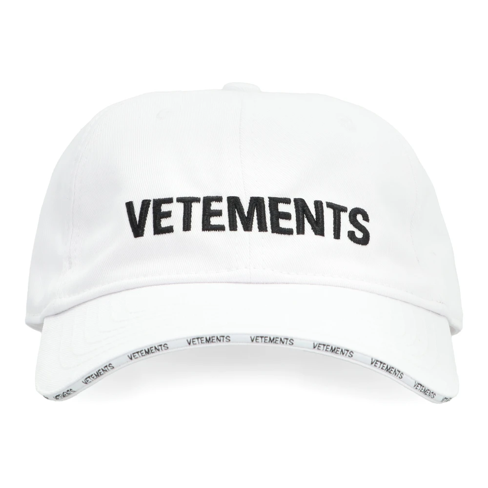 Vetements Klassieke Logo Baseball Cap White Heren