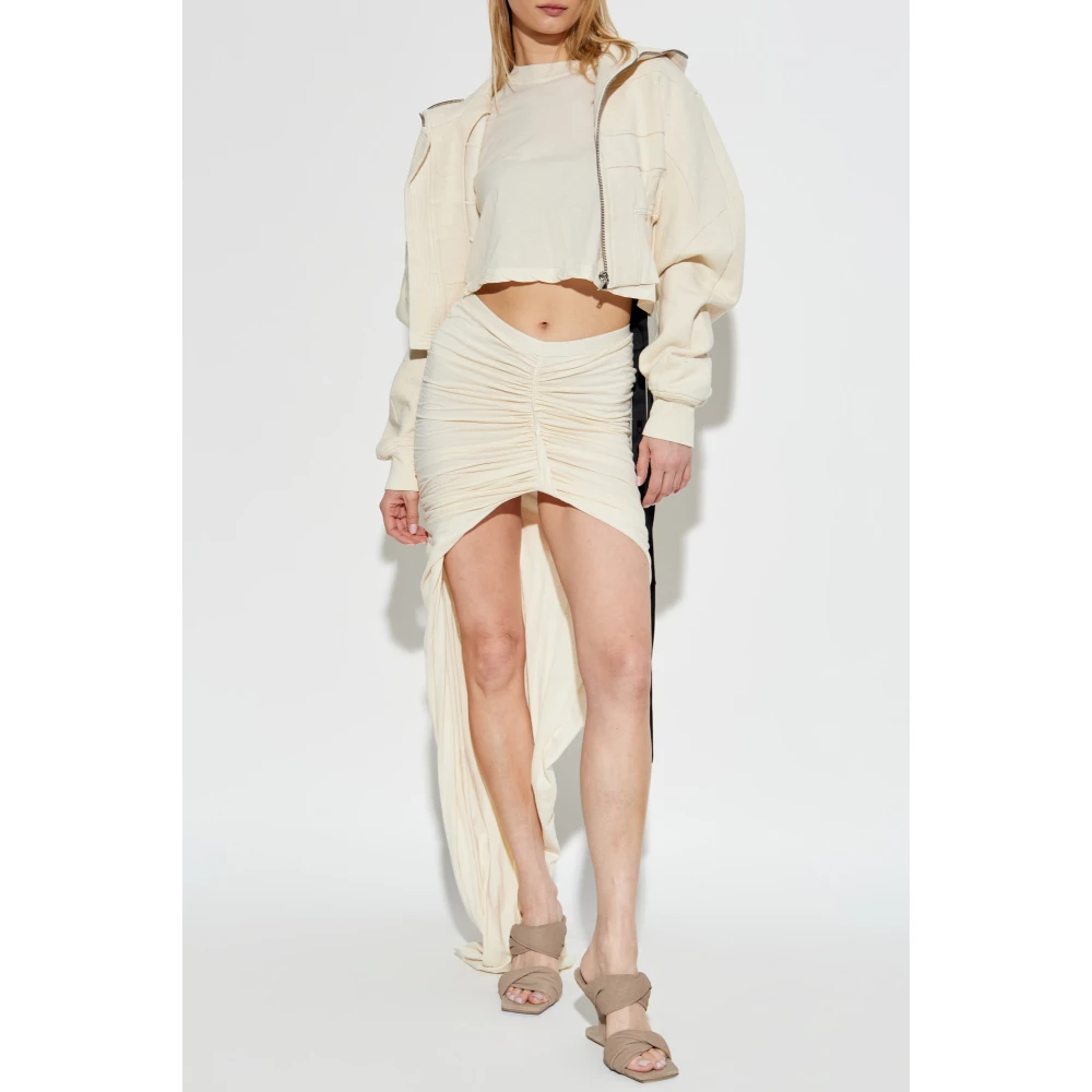Rick Owens Kort T-shirt Beige Dames