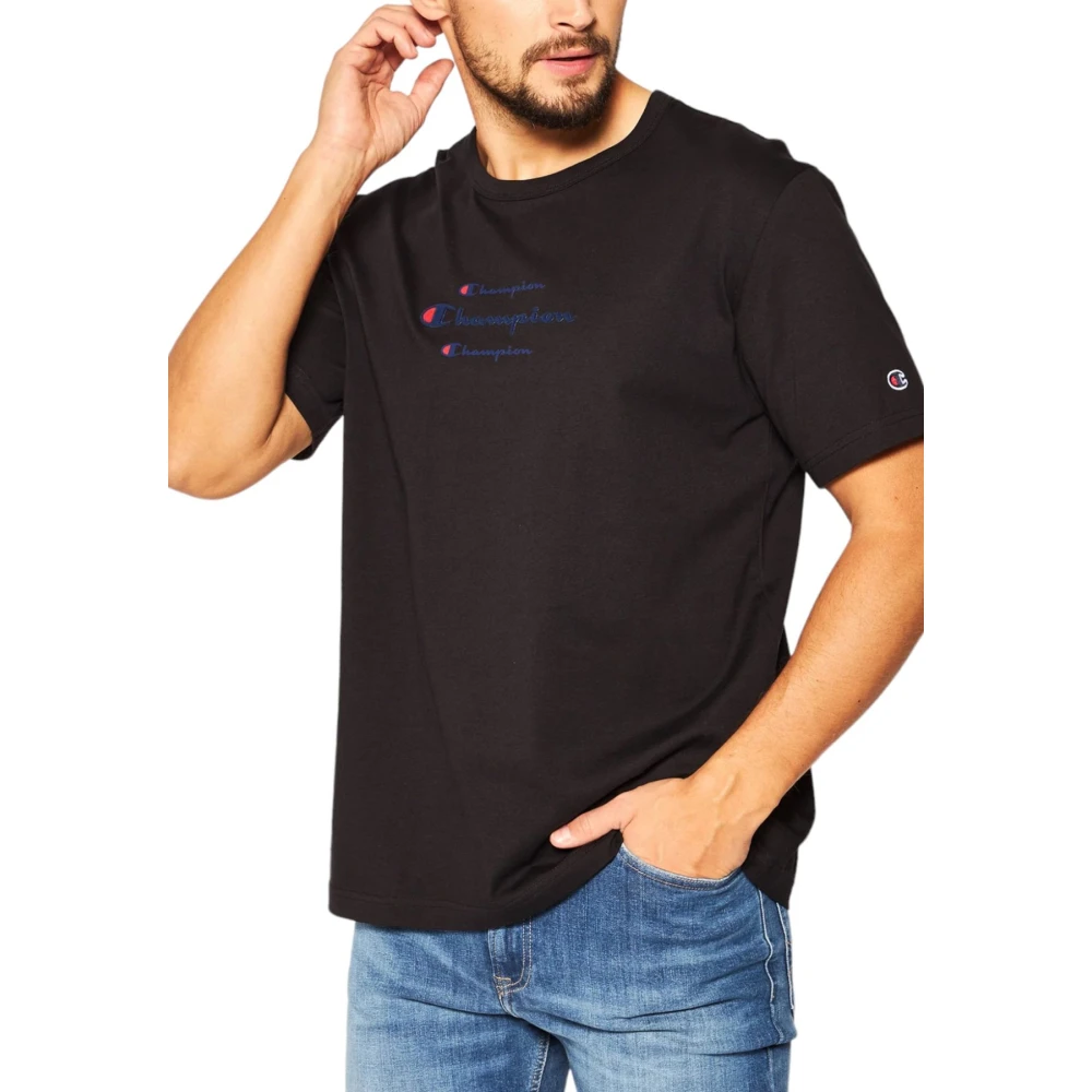 Champion Korte Mouw T-shirt Black Heren