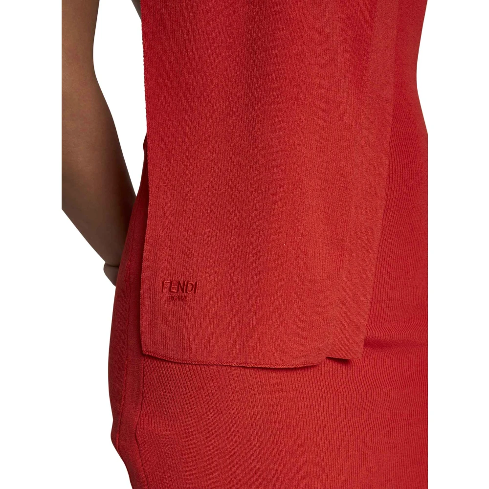 Fendi Oranje Zomerjurken Orange Dames
