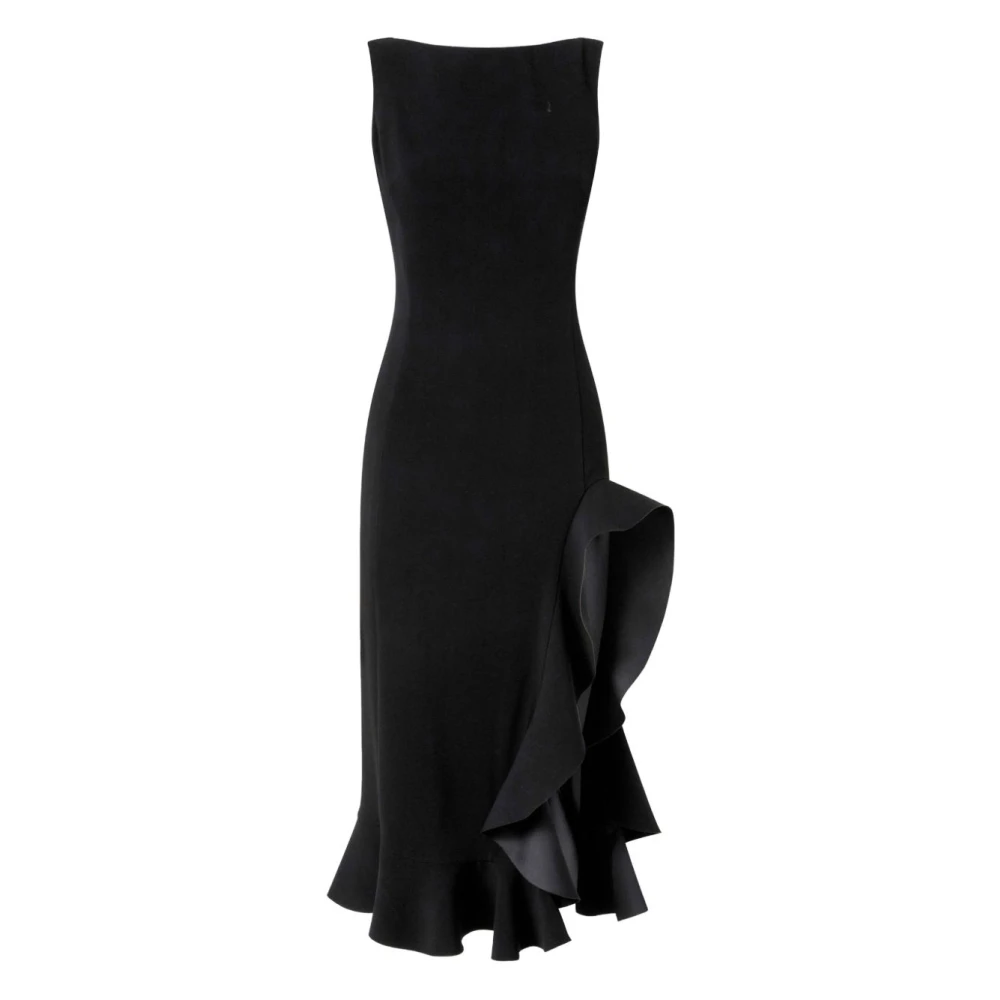 Pinko Women's Black Midi Dresses, Xs, Flipper Midi Dress