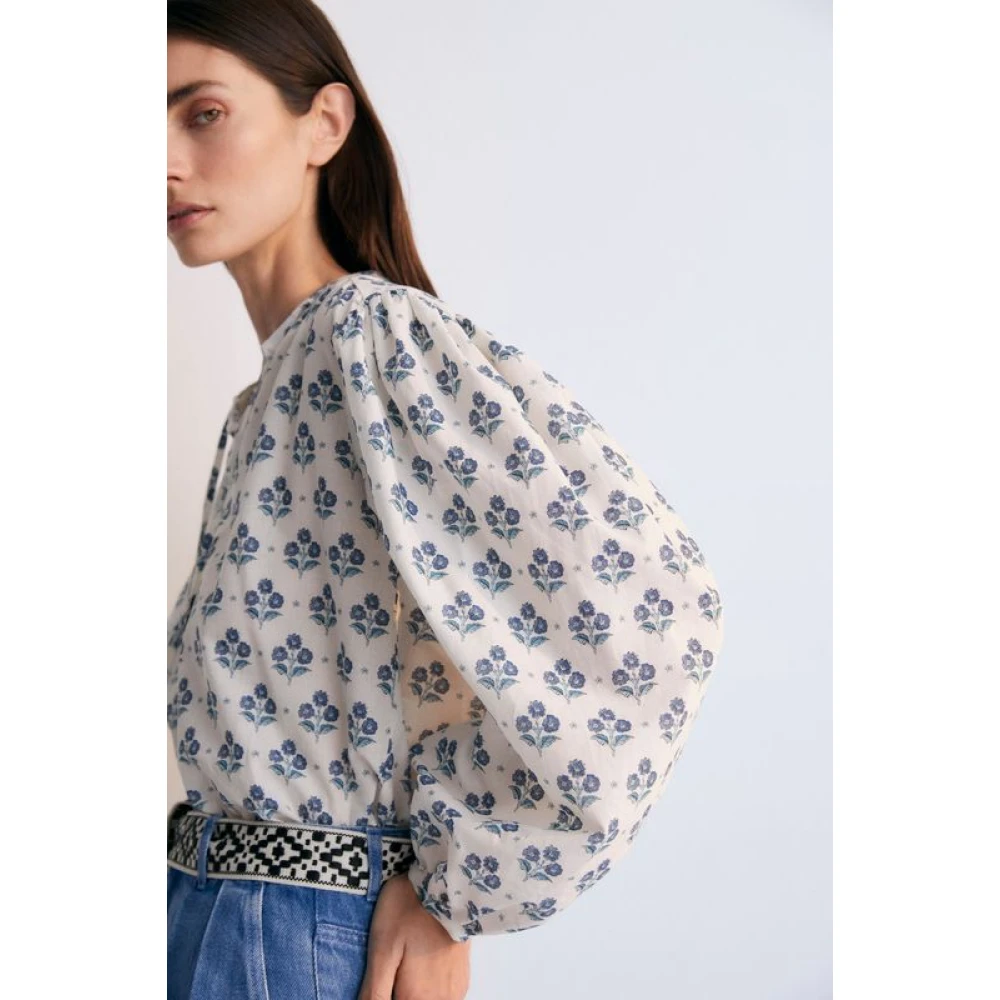 The New Society Eleni Woman Blouse Blue Dames