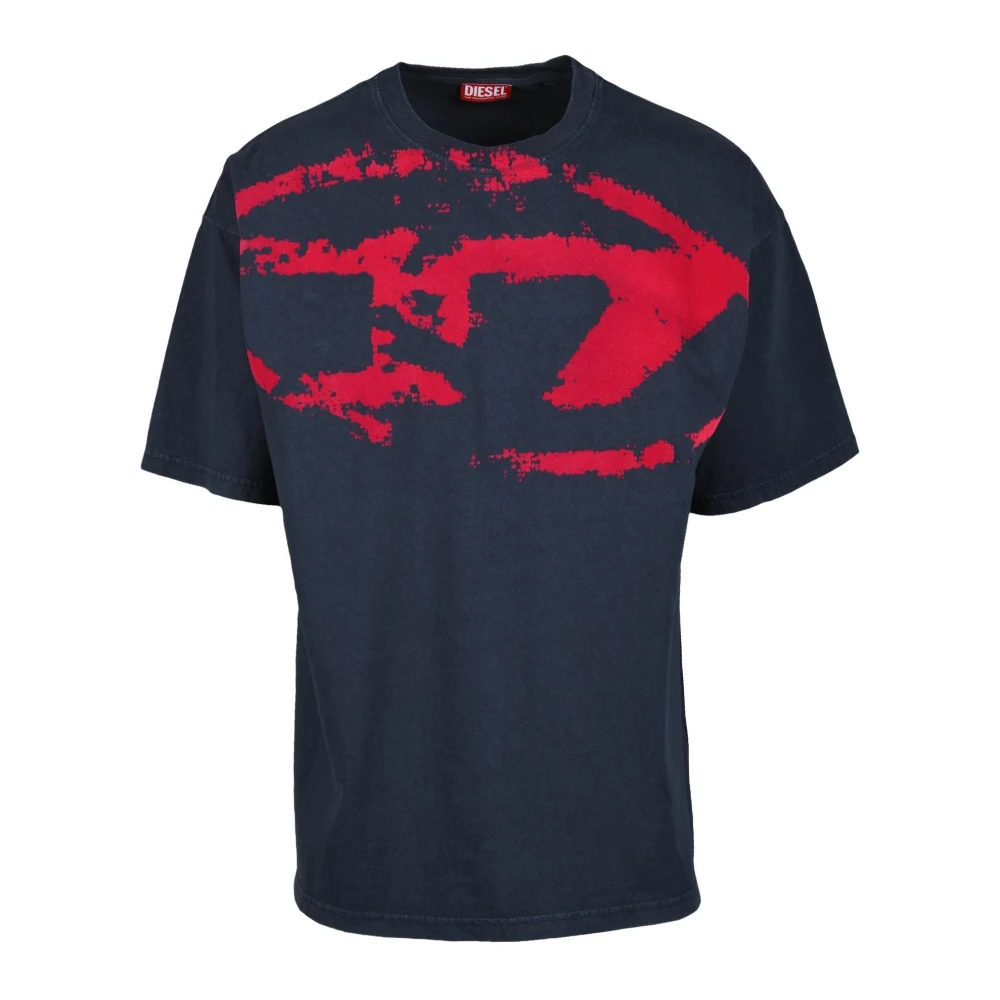 Diesel Tshirt Blue Heren