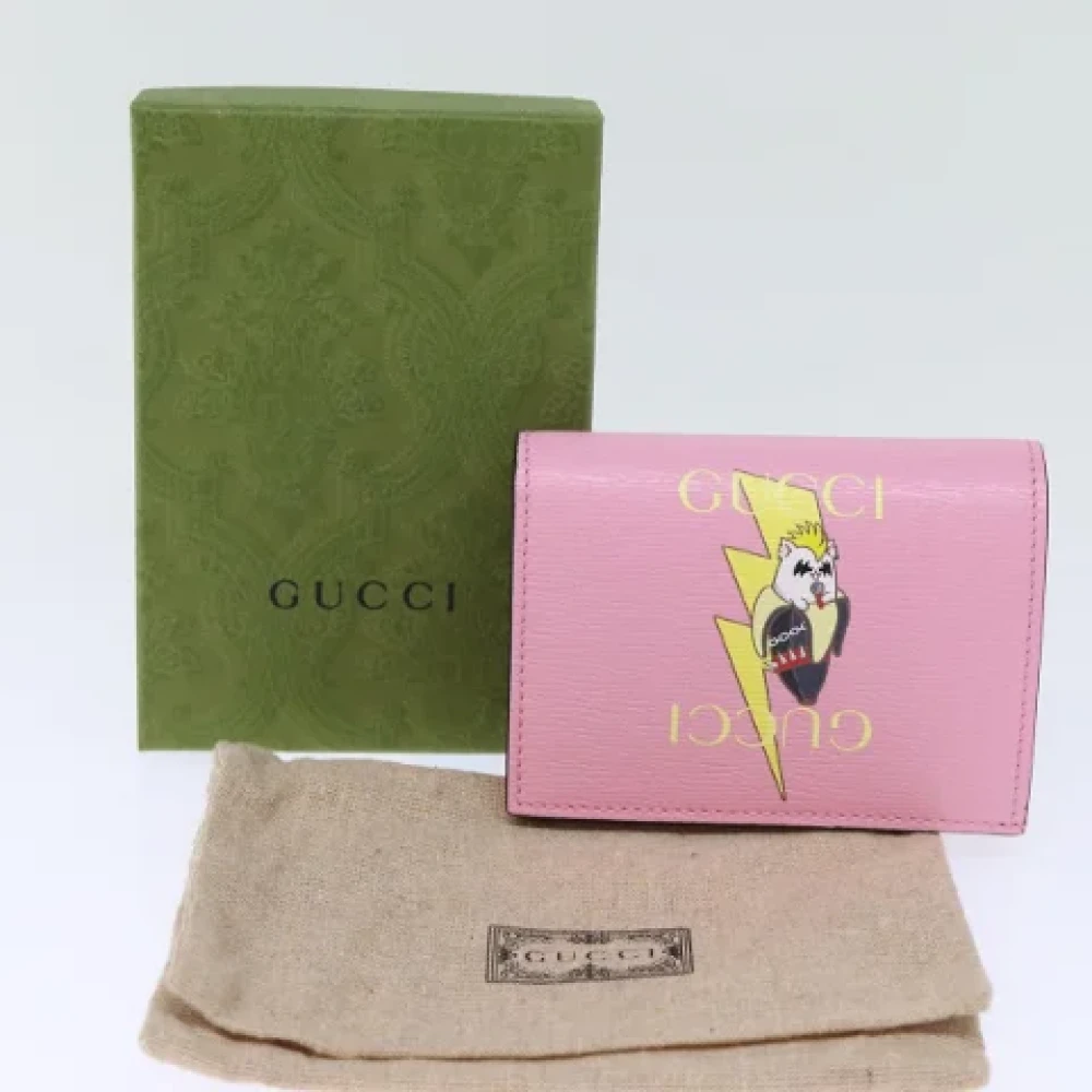 Gucci Vintage Pre-owned Leather wallets Pink Dames