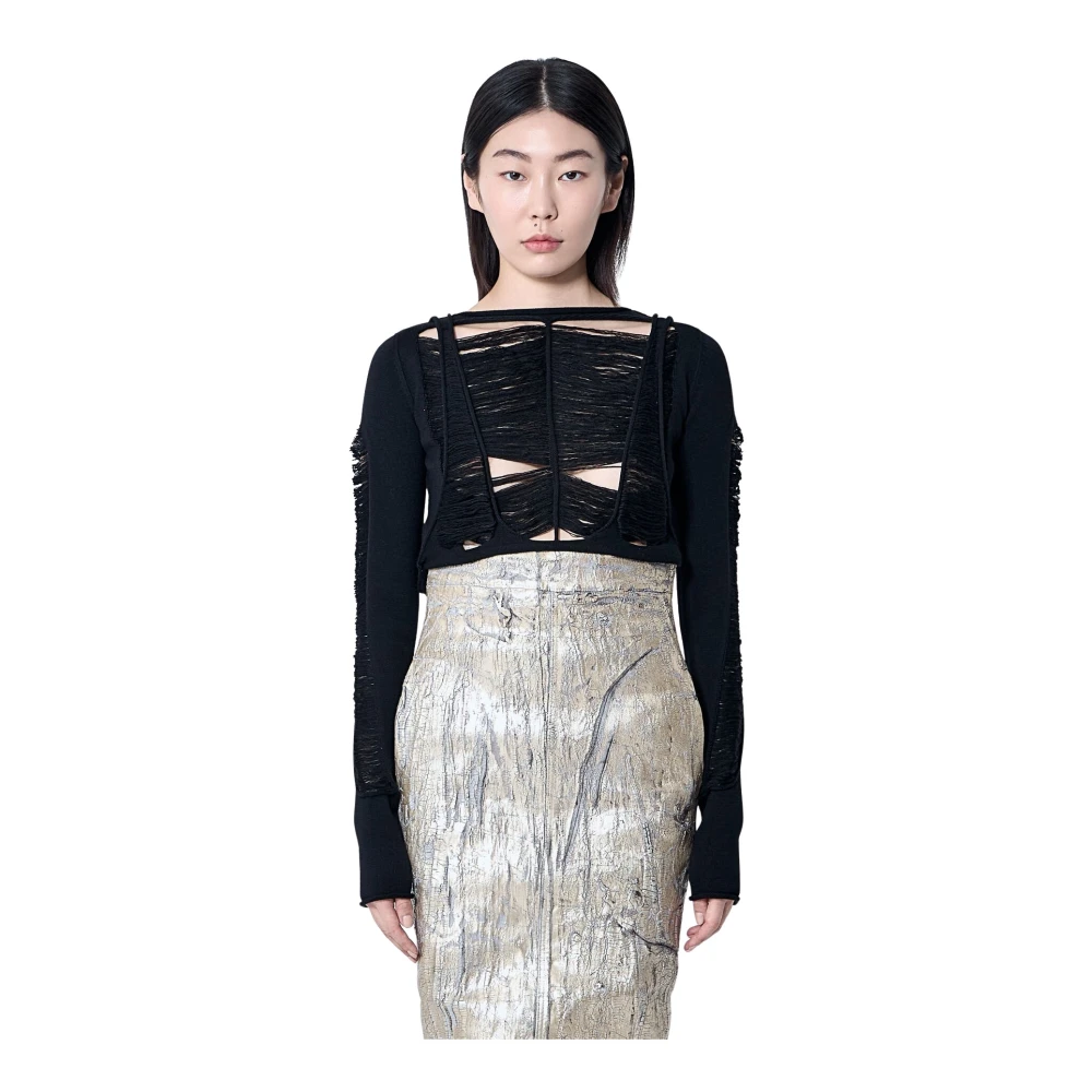 Rick Owens Donna Nero Top, L, New,