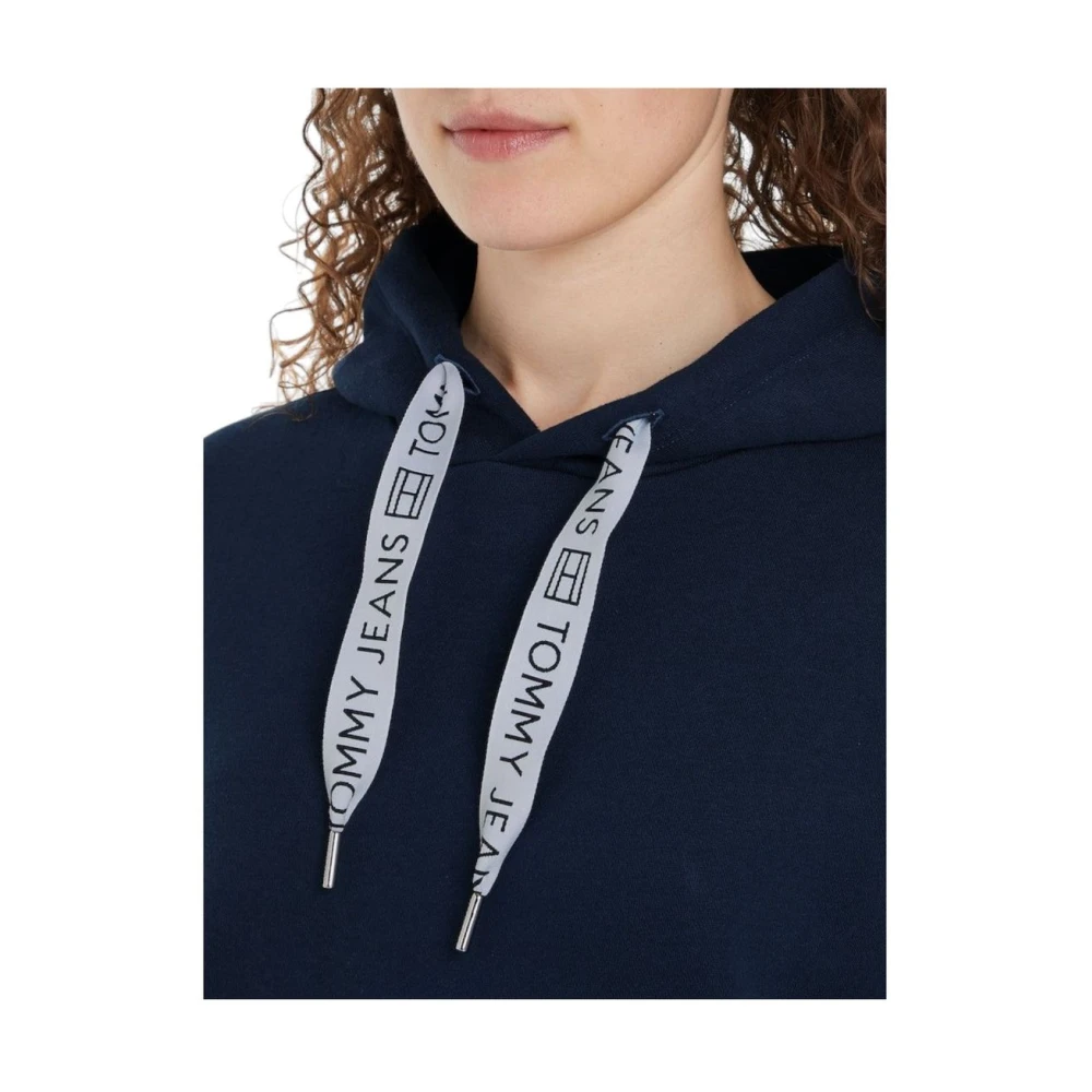 Tommy Jeans Hoodie Sweatshirt Blue Dames
