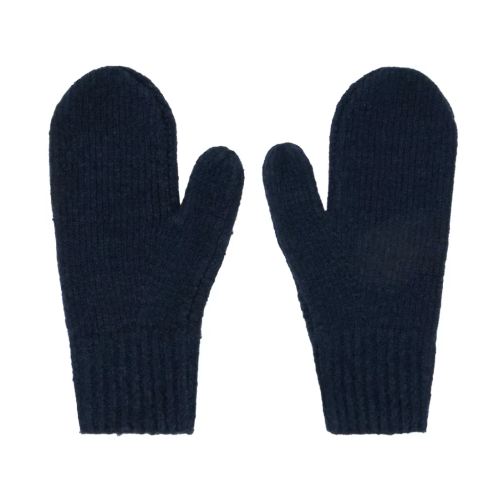 Acne Studios Navy Gebreide Wanten Handschoenen Blue Unisex