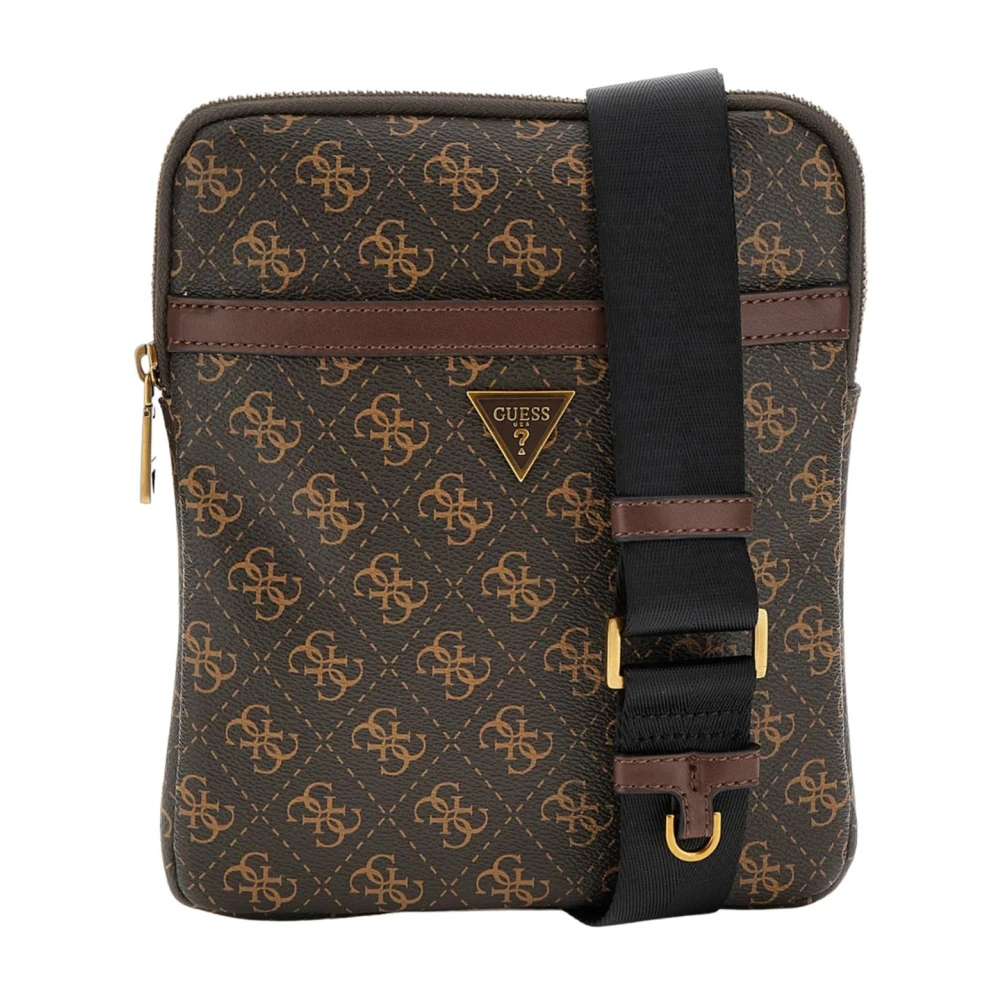 Guess Men's Brown Shoulder Bag - Cross Body Messenger - One Size - Bags