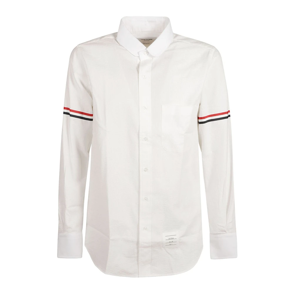 Thom Browne Klassieke Katoenen Overhemd voor Mannen White Heren