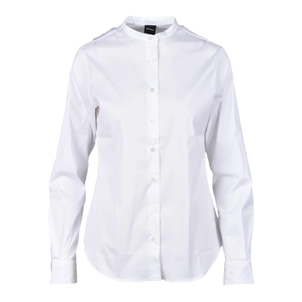 Aspesi Katoenmix Stretch Overhemd White Dames
