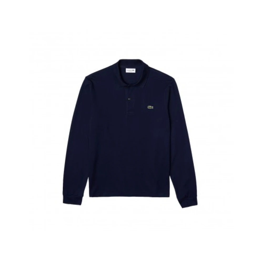 Lacoste Blauwe Polo met Lange Mouwen Blue Heren