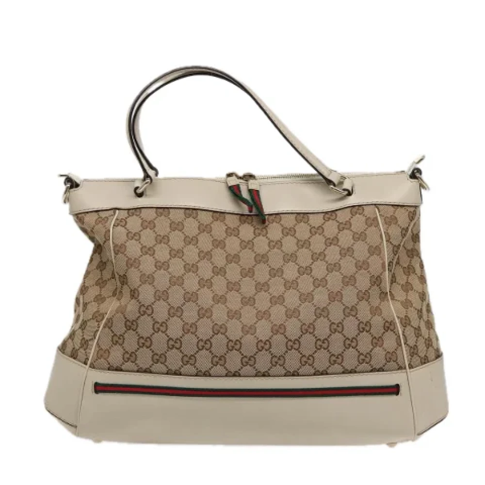Gucci Vintage Pre-owned Canvas totes Brown Dames