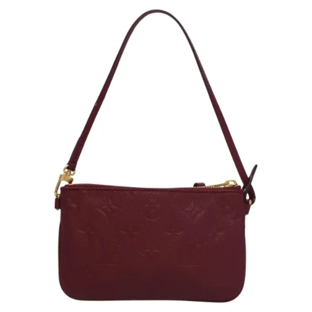 Louis Vuitton Vintage Pre-owned Leather pouches Red Dames