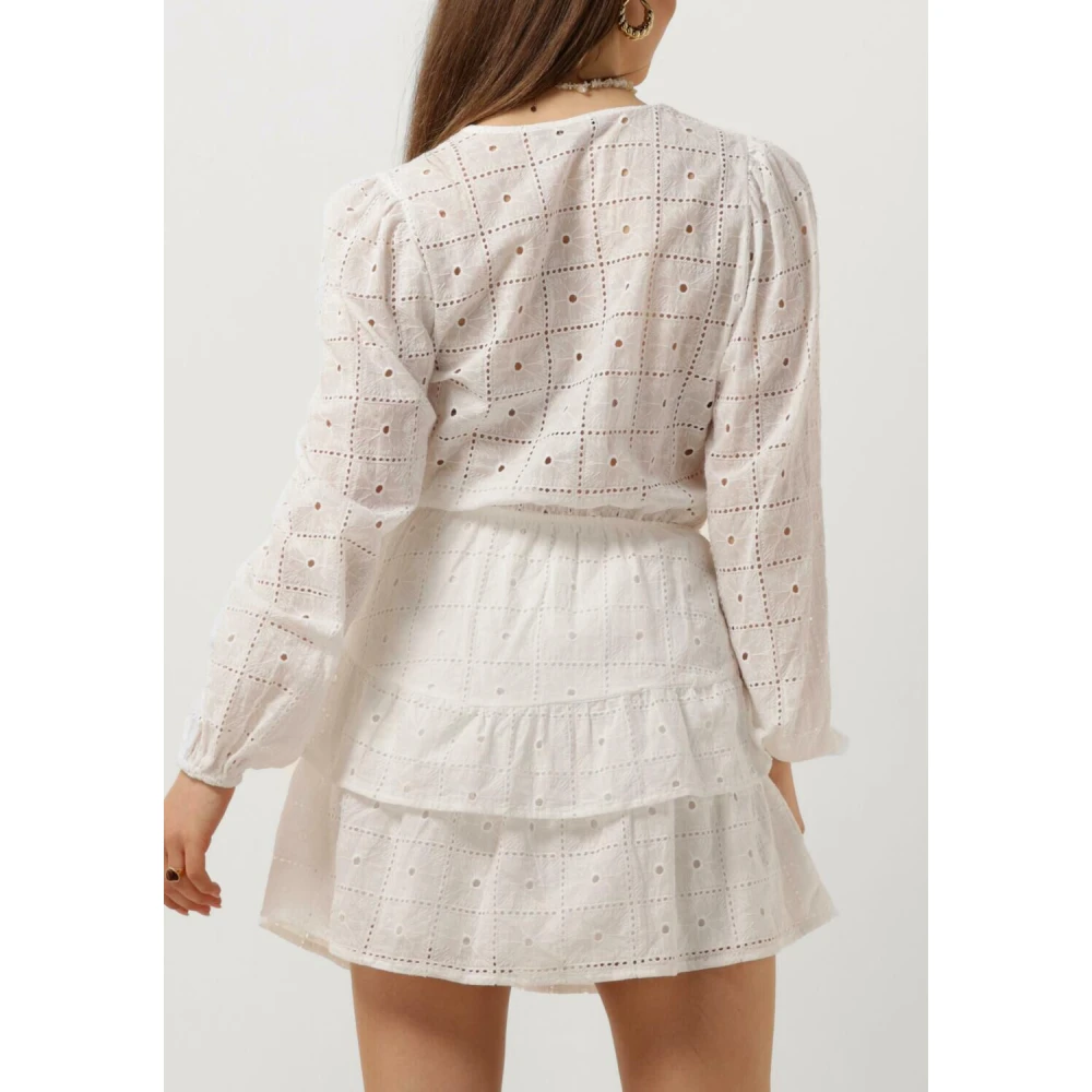 Refined Department Eloise Mini Jurk Elegant Wit White Dames