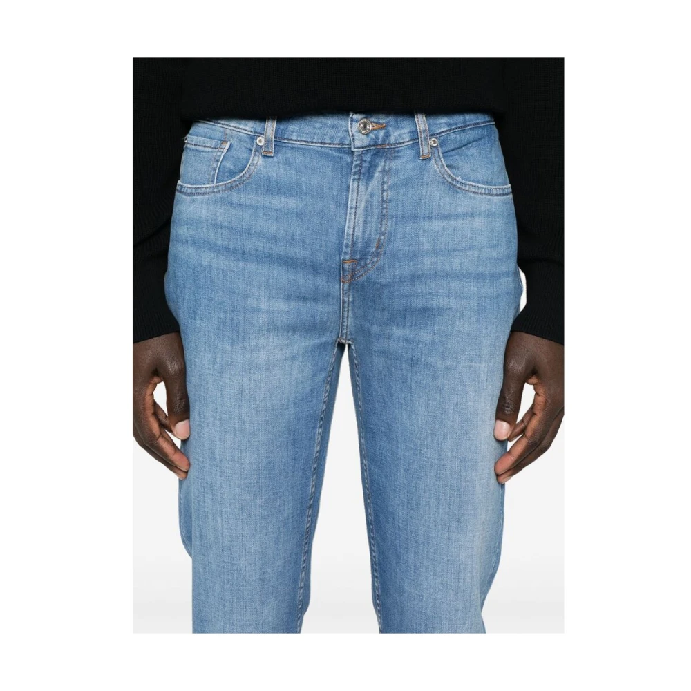 7 For All Mankind Slim Fit Jeans Blue Heren