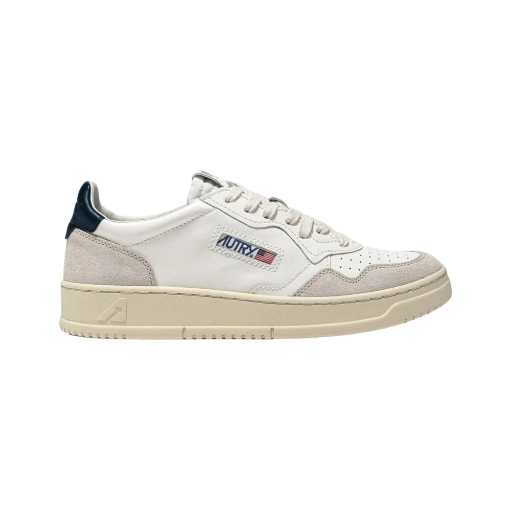 Autry White Sneakers, Male, 9 Uk, Medalist Low Sneaker