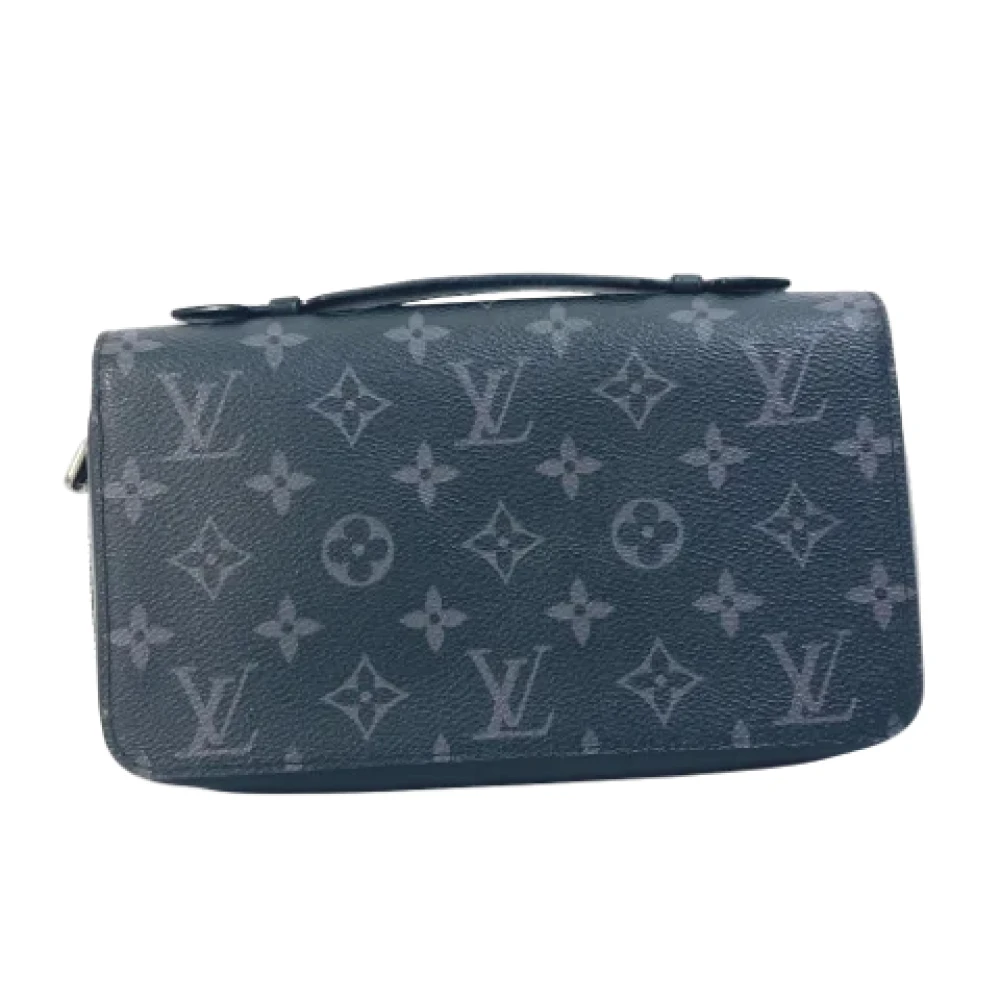 Louis Vuitton Vintage Pre-owned Canvas wallets Black Heren