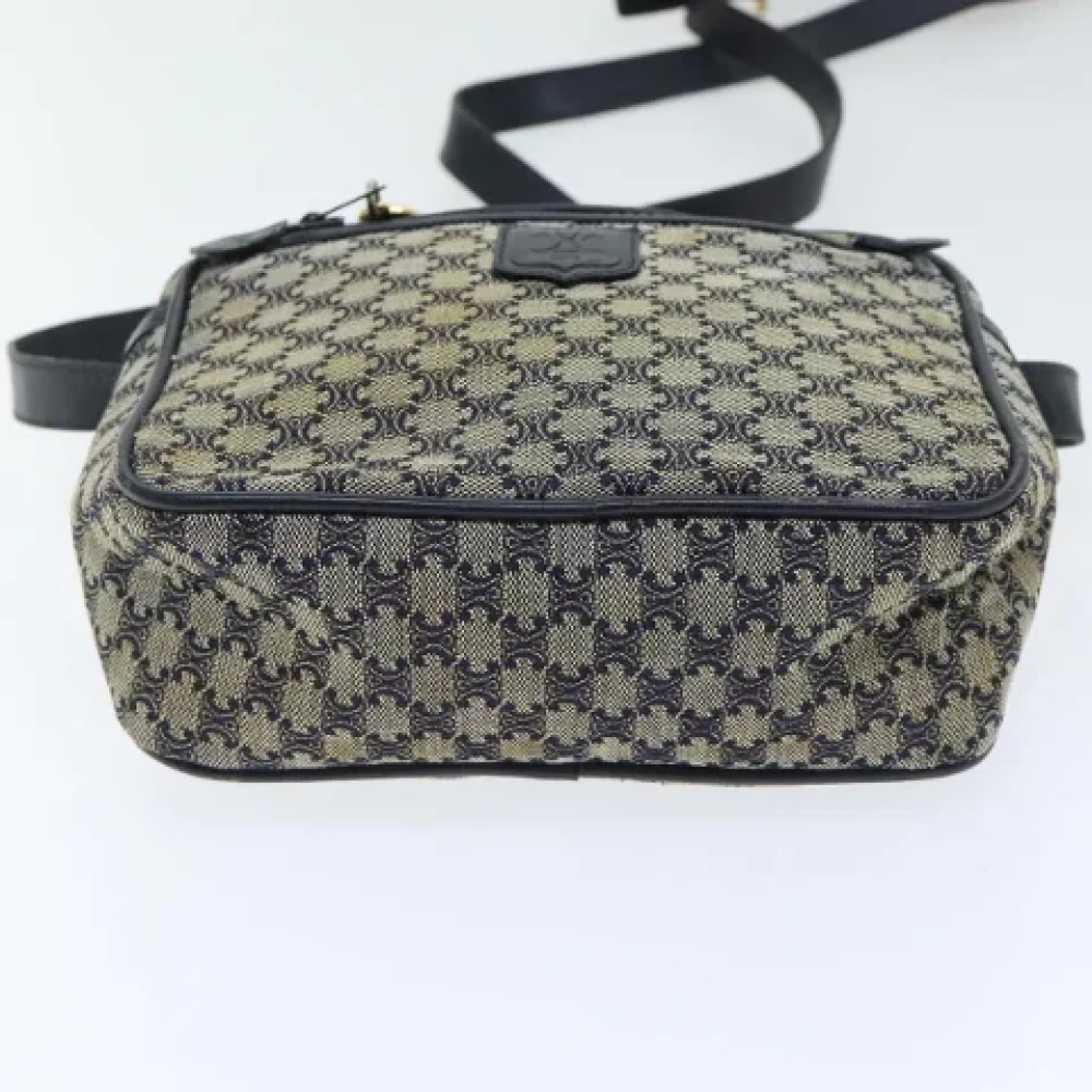 Celine Vintage Pre-owned Canvas shoulder-bags Blue Dames