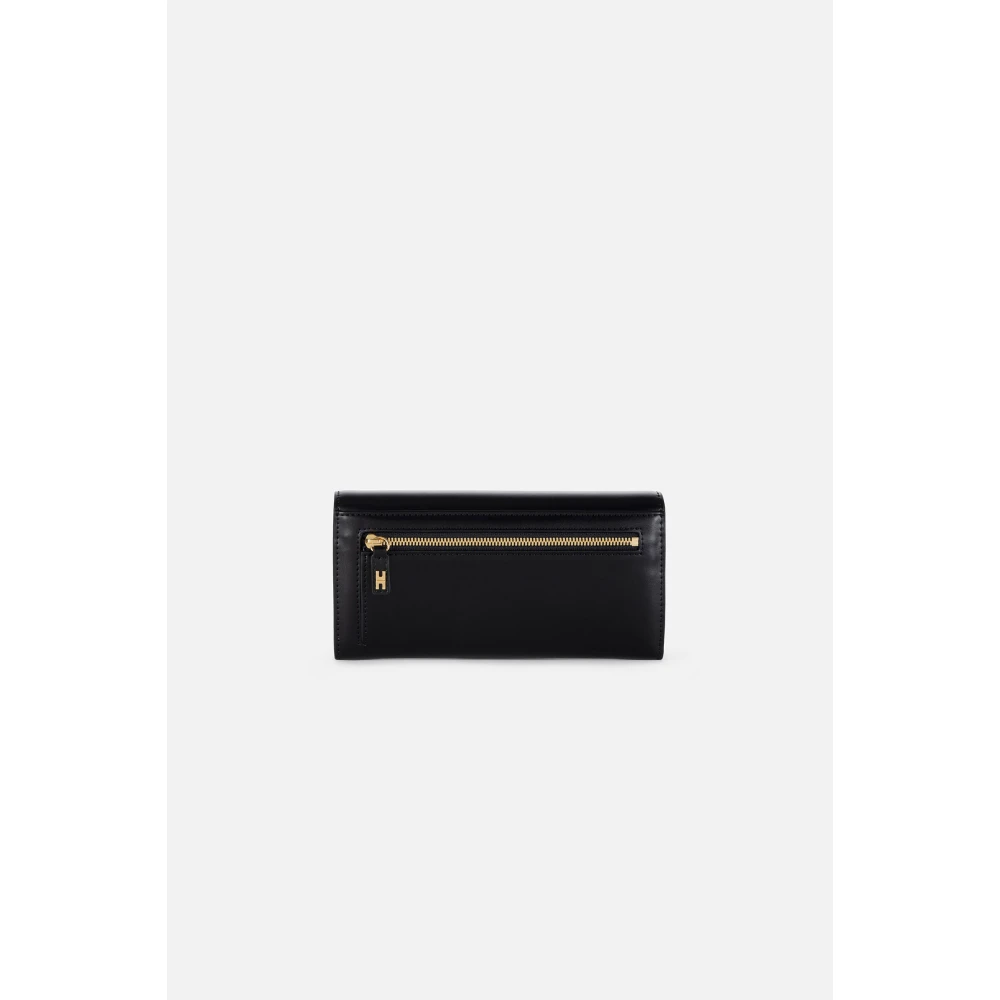 Elisabetta Franchi Zwarte Portemonnees voor Vrouwen Black Dames