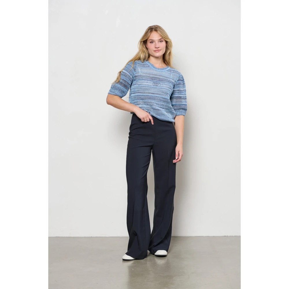 &Co Woman Trui met ronde hals Blue Dames