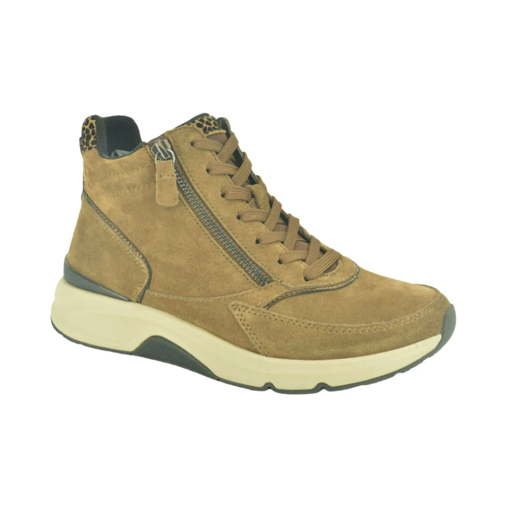 Gabor Cognac+print Bott. N+tiret RolZ. Dames Schoenen Bruin