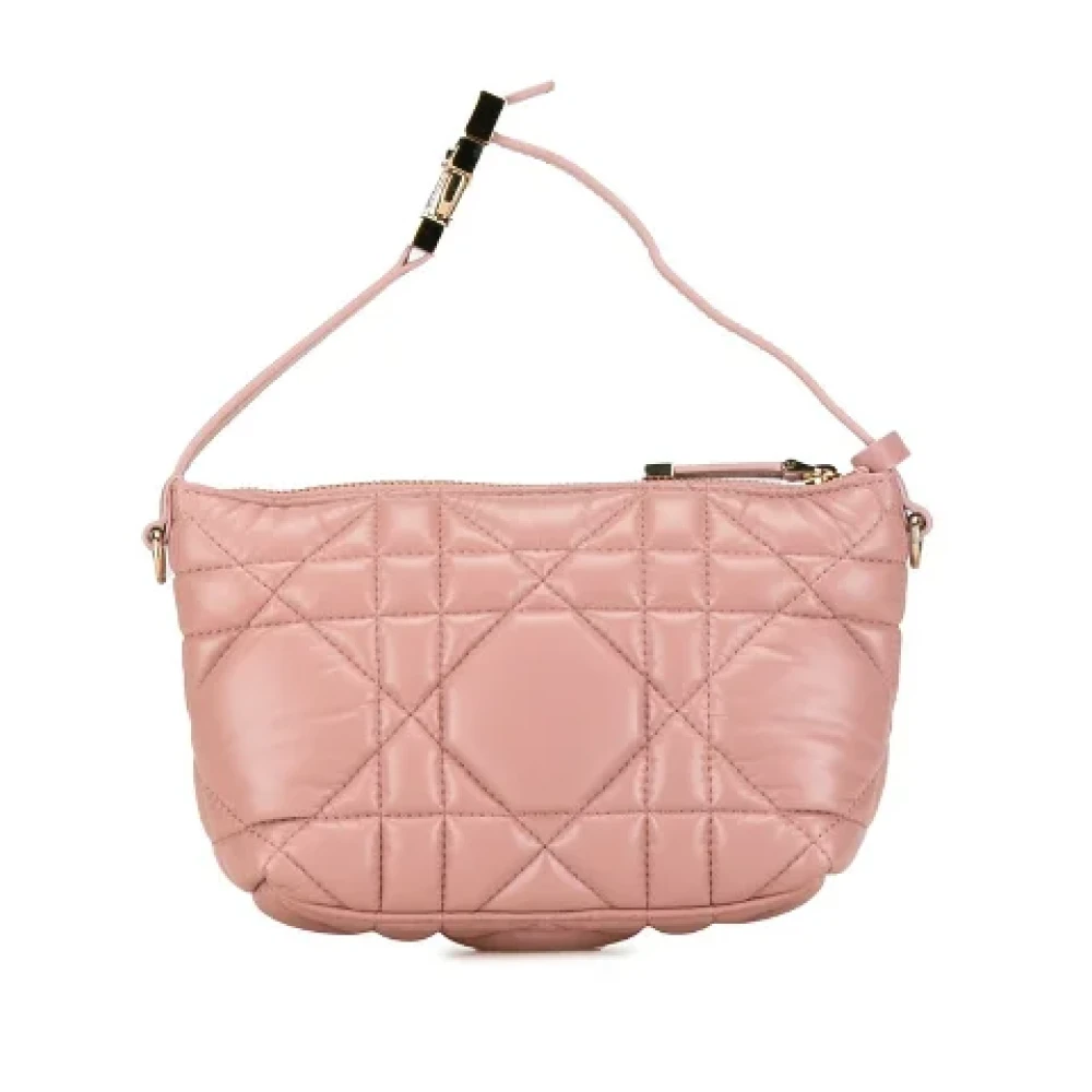 Dior Vintage Pre-owned Leather handbags Pink Dames
