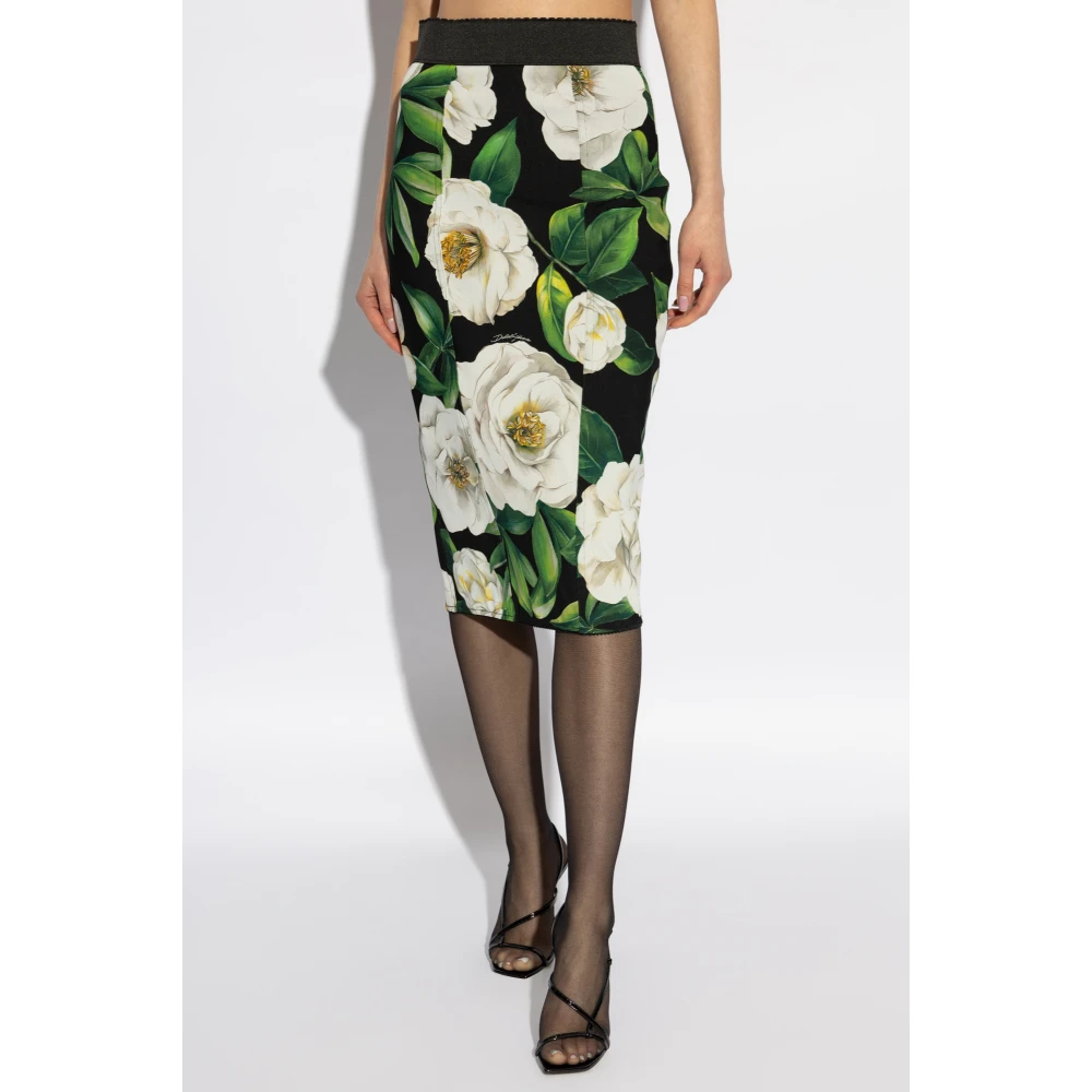 Dolce & Gabbana Rok met bloemenmotief Multicolor Dames