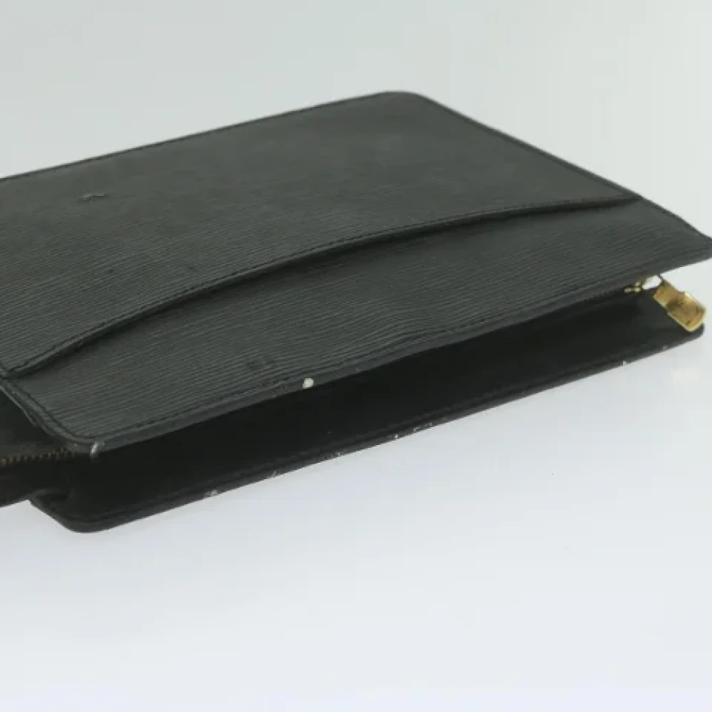 Louis Vuitton Vintage Pre-owned Leather clutches Black Dames