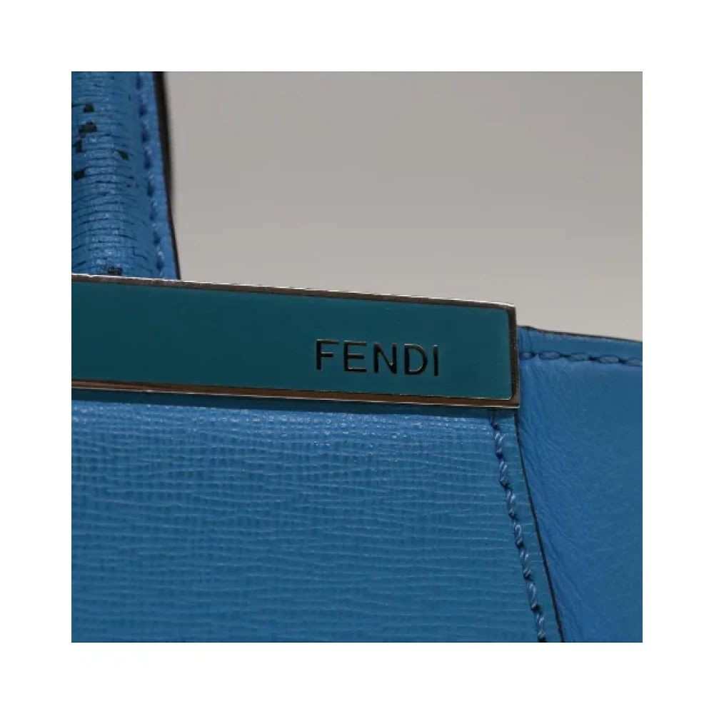 Fendi Vintage Pre-owned Leather handbags Blue Dames