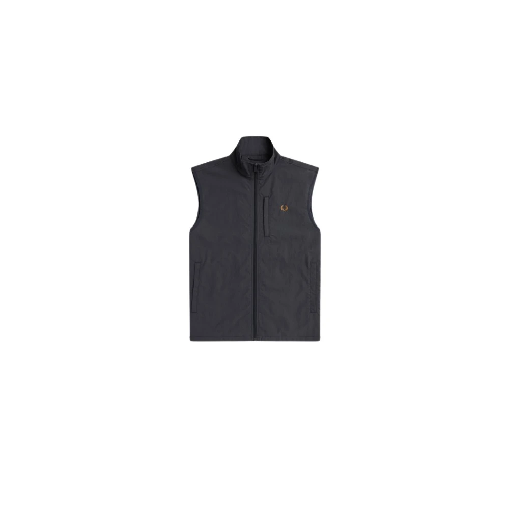 Fred Perry Vests Black Heren
