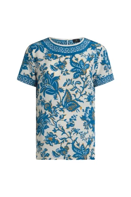 Elegante T-shirt med rund hals