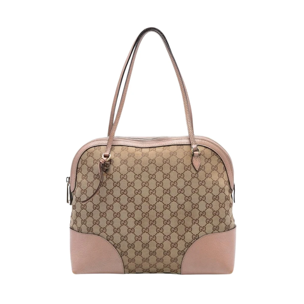 Gucci Vintage Women's Brown Pre-Owned Vintage Monogram Tote Bag