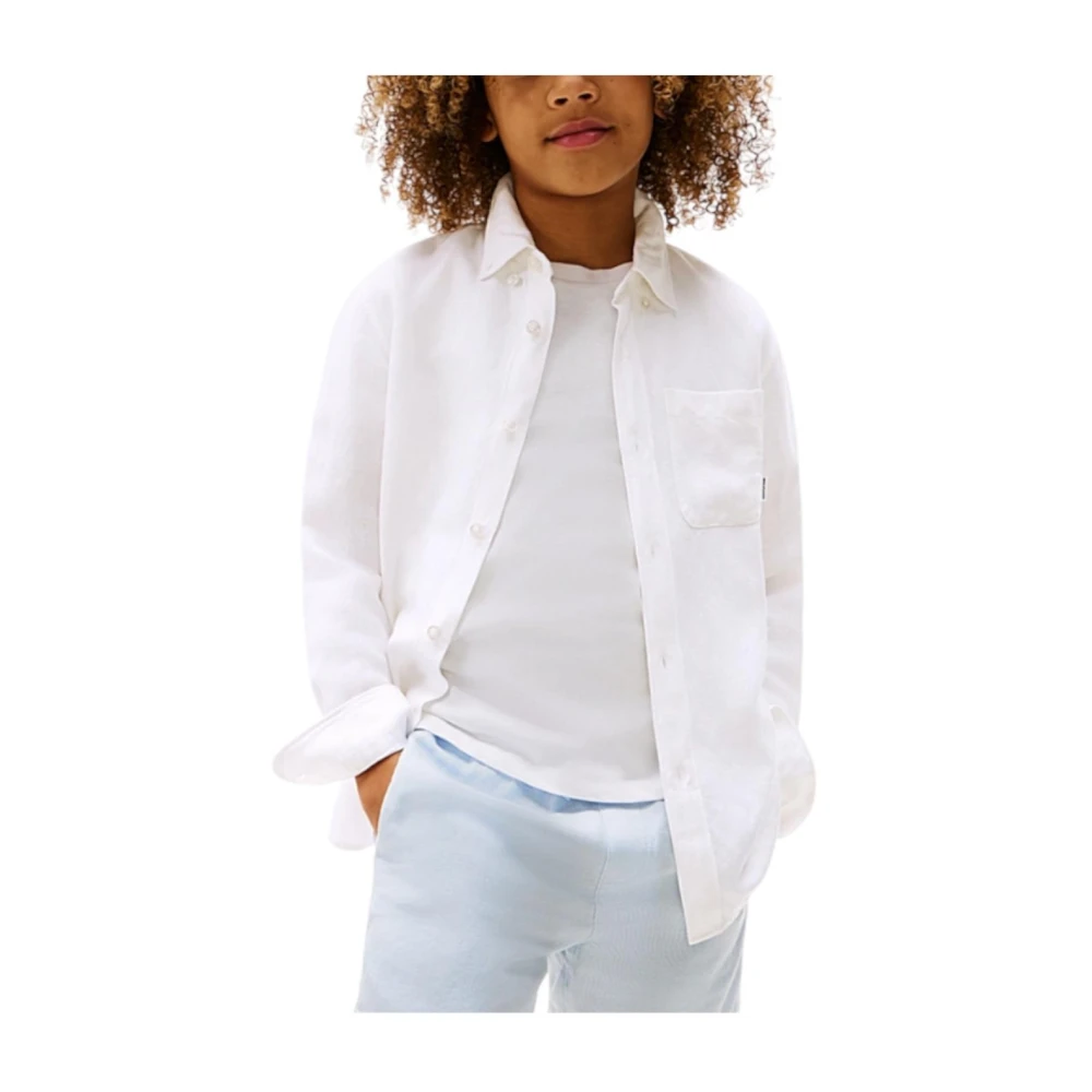 Tommy Hilfiger Boys White Shirt - Kids Shirts - 6 Y - Kids