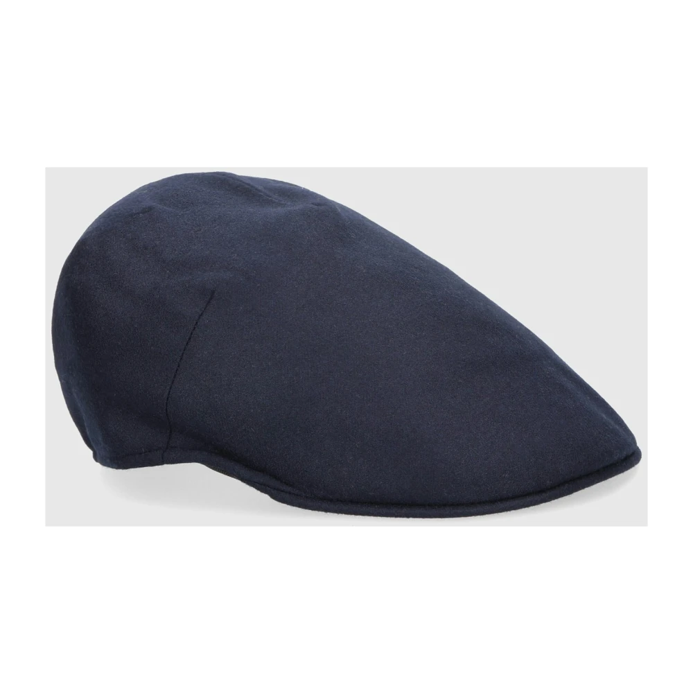 Borsalino Duckbill Flat Cap Rain System Blue Unisex
