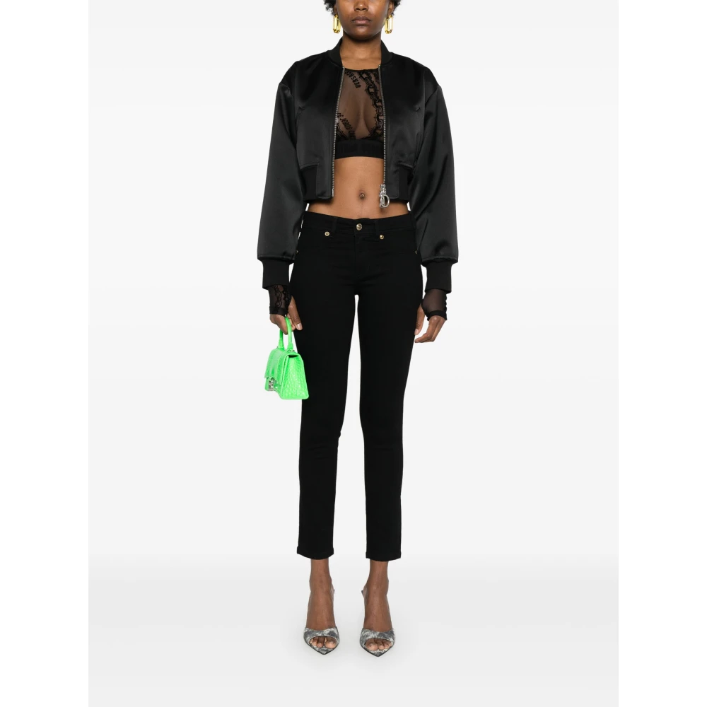 Versace Jeans Couture Zwarte Pantalone Jeans Black Dames