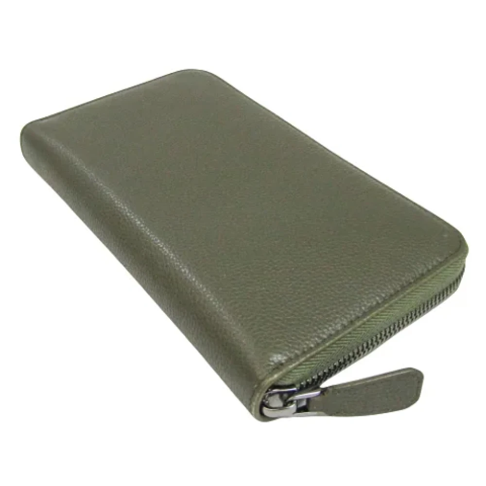 Bvlgari Vintage Pre-owned Leather wallets Green Dames